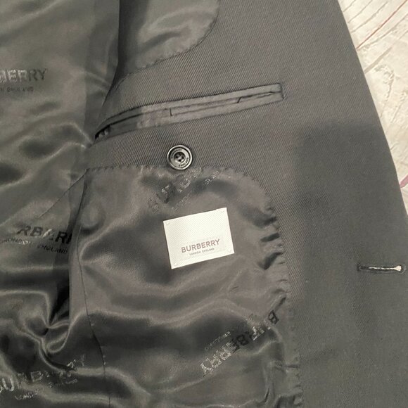 Burberry leather cuff wool blazer  (2022 Runway piece) - Picture 6 of 10